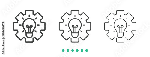 Innovation icon. Thin line icon vector