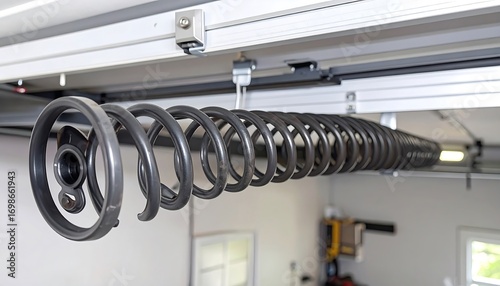 Garage door spring system