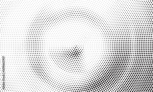 Halftone background vector, abstract backdrop design with two tone pattern and copy space for edit your content