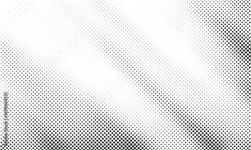Halftone background vector, abstract backdrop design with two tone pattern and copy space for edit your content