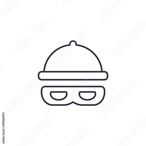 incognito icon. incognito Symbol sign for mobile concept and web design. Vector icon, Logo illustration, Vector graphics
