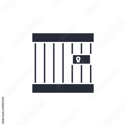 prison icon. prison Symbol sign for mobile concept and web design. Vector icon, Logo illustration, Vector graphics