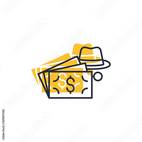 fraud icon. fraud Symbol sign for mobile concept and web design. Vector icon, Logo illustration, Vector graphics