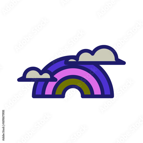 Magical Rainbow Arc Illustration