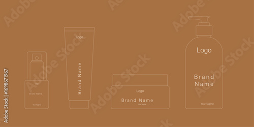 Minimalist Beauty Product Containers