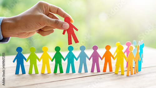 Recruitment and Team Building Concept Human Resources Selecting a New Leader and Promoting Talent for Business Growth