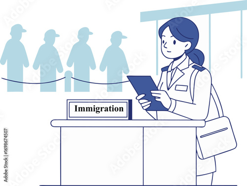 female immigration officer 