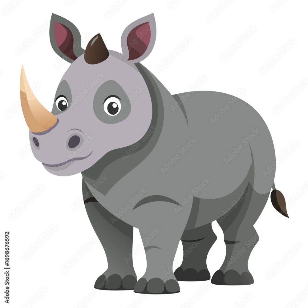 Obraz premium rhino vector illustration