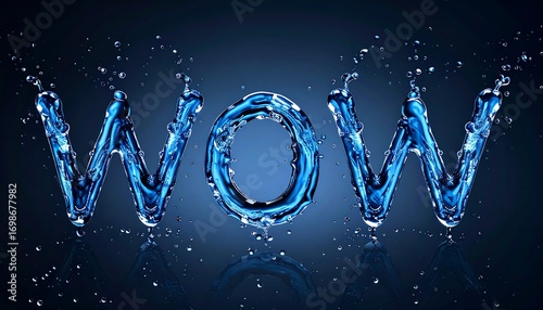 Abstract water splash art