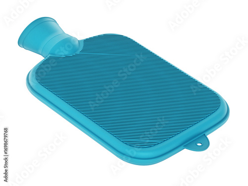 Canvastavla Rubber hot water bottle bag on transparent background