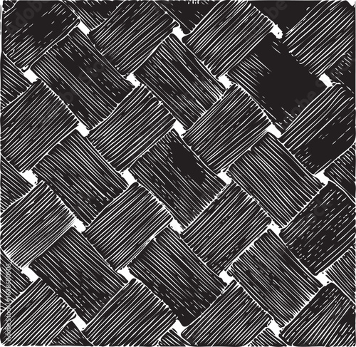 Black and white geometric pattern. Tileable texture background.