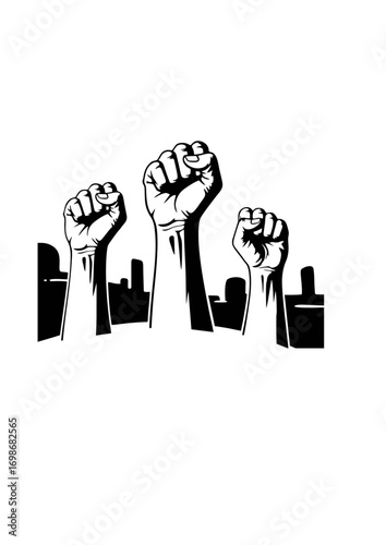 Raised Fists