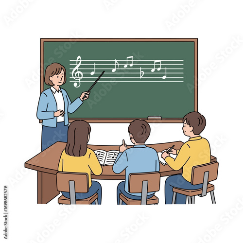 teacher in classroom