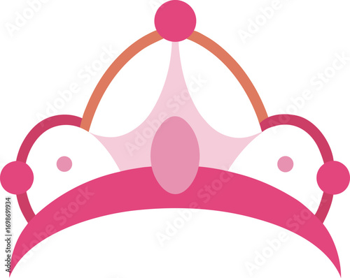 Pink tiara for a cute princess