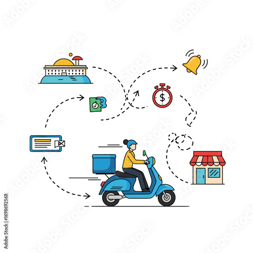 Seamless delivery network connecting consumers businesses and destinations efficiently and rapidly