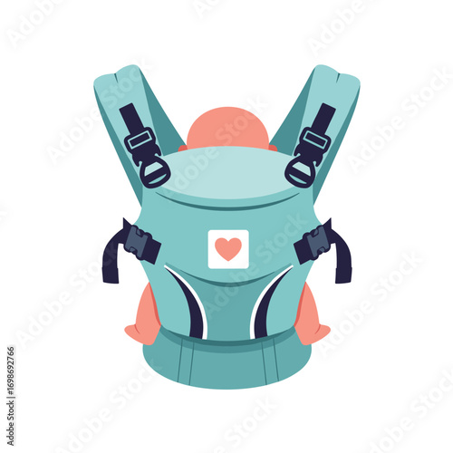 Comfortable and secure ergonomic baby carrier for newborns and infants providing hands free support for parents