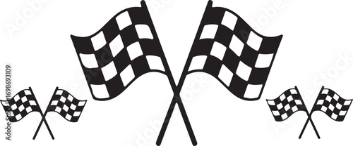 Checkered racing flags waving checkered flags checkered pattern