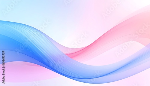 Wallpaper Mural Abstract flowing pastel waves Torontodigital.ca