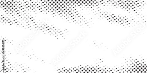 Halftone background vector, abstract backdrop design with two tone pattern and copy space for edit your content