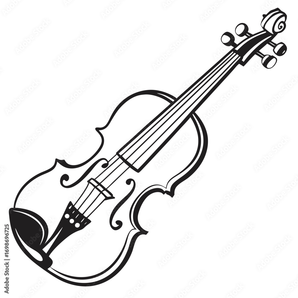 Obraz premium violin isolated on white