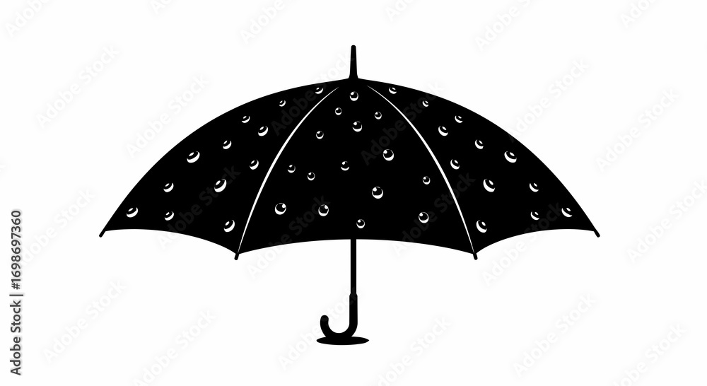 Obraz premium silhouette of a umbrella