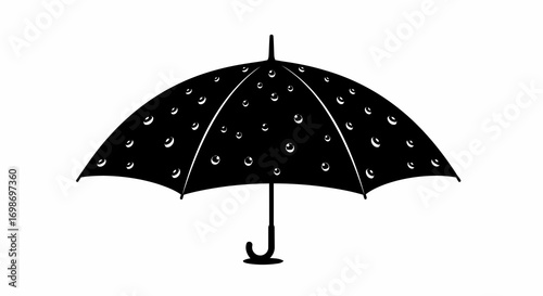 silhouette of a  umbrella