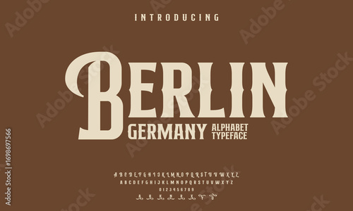 font alphabet Vintage berlin germany Victorian typeface decorative Font