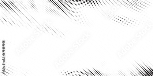Halftone background vector, abstract backdrop design with two tone pattern and copy space for edit your content