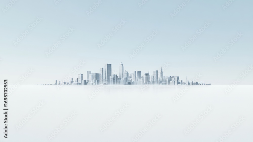 Obraz premium Abstract cityscape illustration