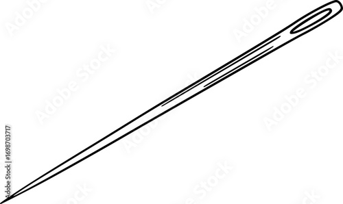 vector sewing needle and thread
