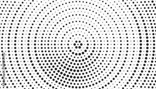 Halftone background vector, abstract backdrop design with two tone pattern and copy space for edit your content