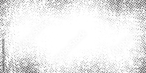 Halftone background vector, abstract backdrop design with two tone pattern and copy space for edit your content