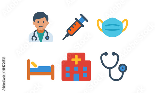 Essential public health icons for medical and healthcare design projects