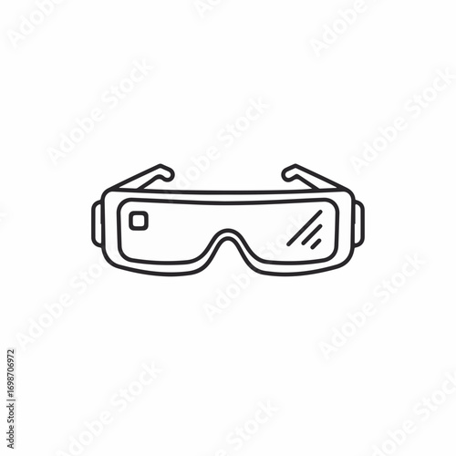 Futuristic virtual reality headset for immersive digital experiences