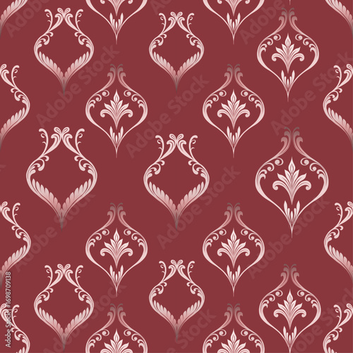 seamless damask wallpaper pattern