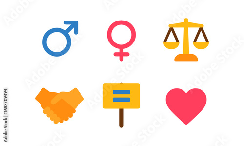Gender equality symbols: universal icons for advocacy and awareness design