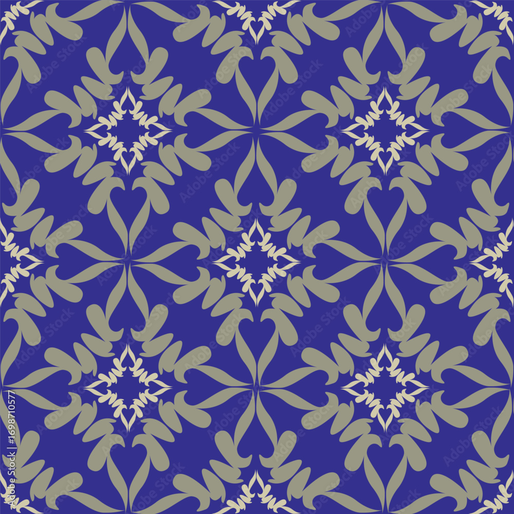 Fototapeta premium allover vector flowers pattern on brown background