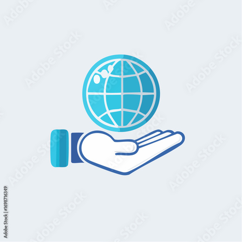 Symbolic Representation of Global Connectivity and Support: An Open Hand with a Globe