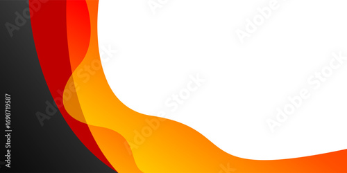 Colorful abstract background with gradient smooth wave lines. Modern vector design