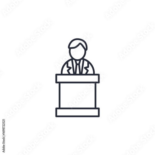 politic icon. politic Symbol sign for mobile concept and web design. Vector icon, Logo illustration, Vector graphics