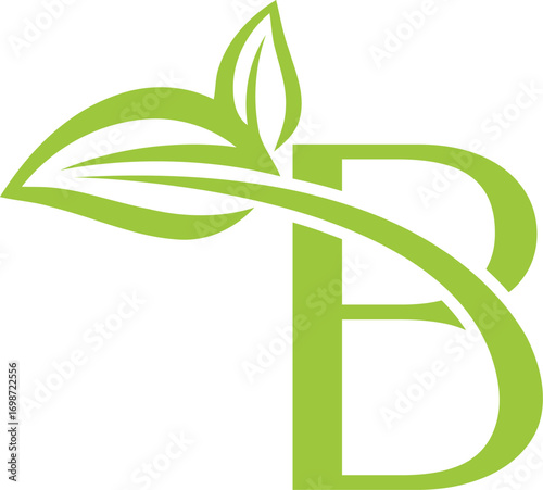 Vector B eco logo