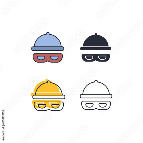 incognito icon. incognito Symbol sign for mobile concept and web design. Vector icon, Logo illustration, Vector graphics