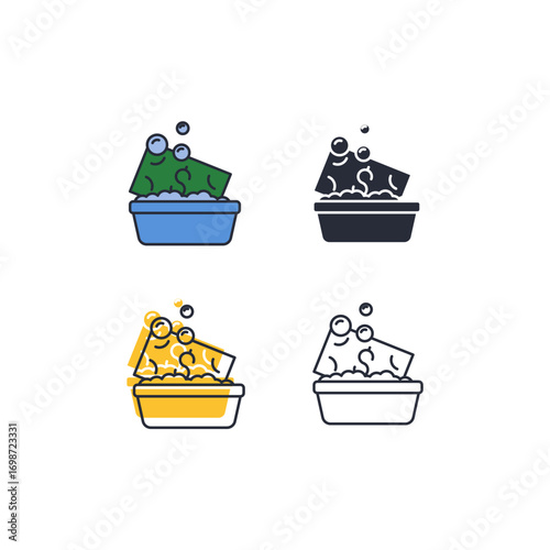 money laundering icon. money laundering Symbol sign for mobile concept and web design. Vector icon, Logo illustration, Vector graphics