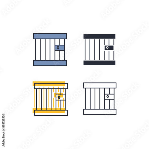 prison icon. prison Symbol sign for mobile concept and web design. Vector icon, Logo illustration, Vector graphics