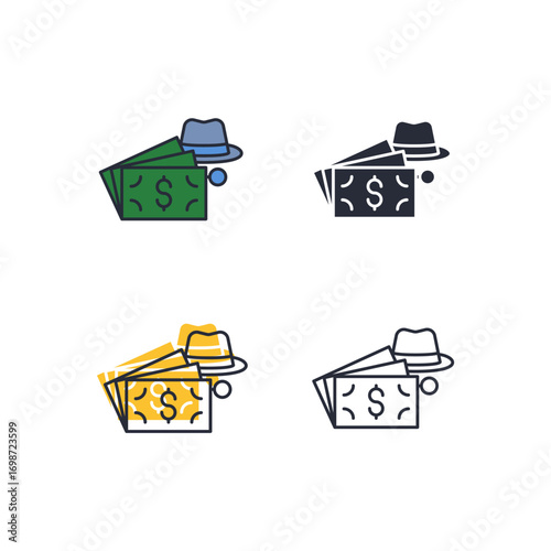 fraud icon. fraud Symbol sign for mobile concept and web design. Vector icon, Logo illustration, Vector graphics