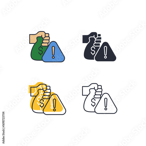 extortion icon. extortion Symbol sign for mobile concept and web design. Vector icon, Logo illustration, Vector graphics