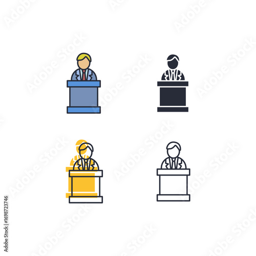 politic icon. politic Symbol sign for mobile concept and web design. Vector icon, Logo illustration, Vector graphics