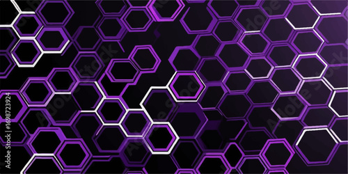 Seamless hexagonal honeycomb texture vector illustration