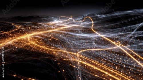 Illuminated earth globe showing europe and middle east with glowing network connections across cities