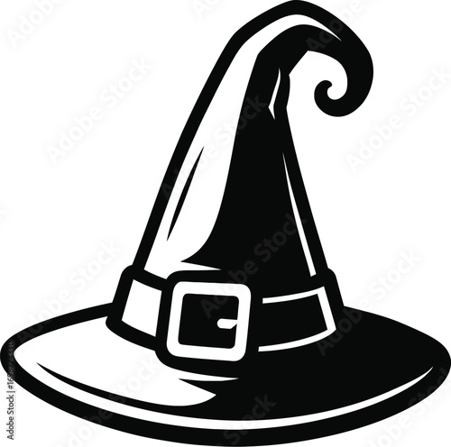 Witch Hat Icon Vecctor - Classic Symbol for Halloween, Magic, and Sorcery